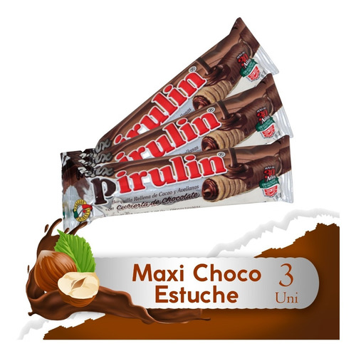 Pirulin Max Chocolate Estuche 3 Unidades De 30g