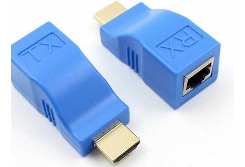 Adaptador Hdmi Extensor Alargue 30 Metros Cable Red Rj45 Utp