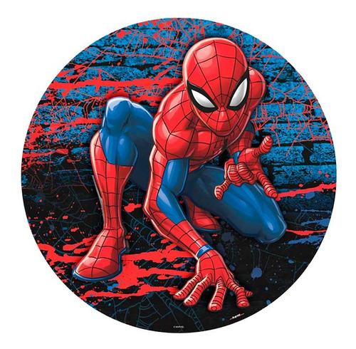 Homem Aranha Heroi Painel Sublimado Redondo Gigante 1,55m