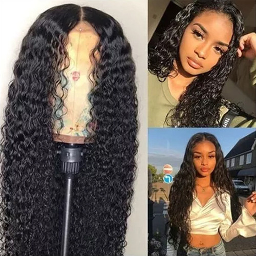Natural Wave Lace Wigs Cabelo Humano Brasileiro Curly Ondula