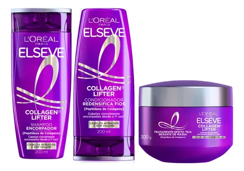 Kit Shampoo E Cond + Máscara Elseve Colágeno Lifter