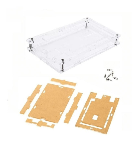 Case Carcasa Para Arduino Mega 2560 Acrílico Protector 2pzs