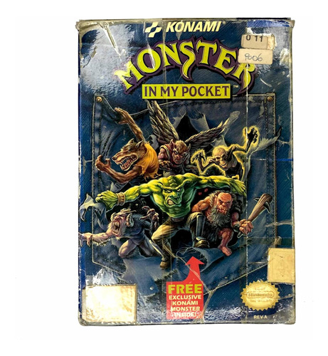 Monster In My Pocket - Caja Original De Nintendo Nes 1992