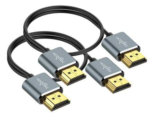 Twozoh Cable Hdmi Flexible Y Delgado De 3.3 Pies, Paquete De