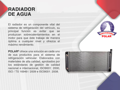 Radiador Agua Soldado Polar Civic Std L4 1.7l 2001 A 2005