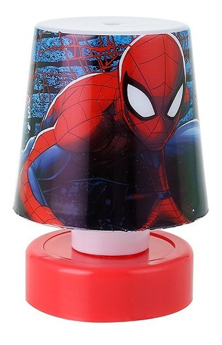 Luminária Abajur Mini-led Marvel Spiderman-homem Aranha-11cm Cor da cúpula Vermelho Cor da estrutura Homem Aranha 1w