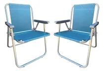 Comprar Combo X2 Reposera Sillon 1 Pos Aluminio Silla Alta Playa 