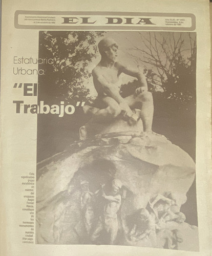 Vintage El Día N° 2469 Estatuas En Montevideo 1981