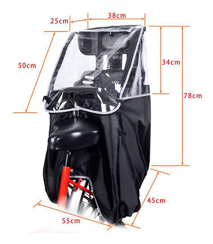 Asiento Trasero De Bicicleta Para Niños Cubierta