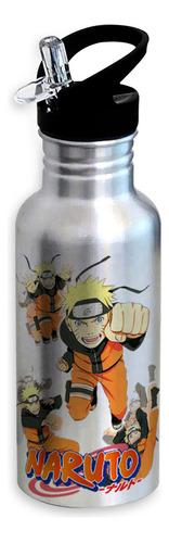 Garrafa  Aluminio Squeeze Fitness 600ml Naruto Shippuden 002