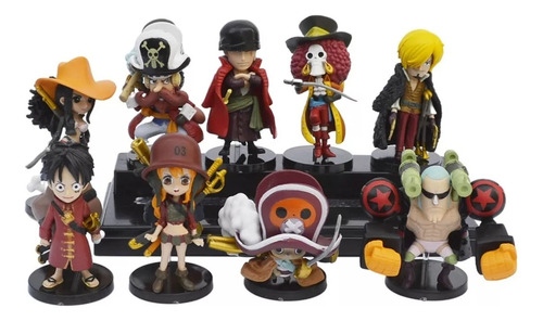 Mini Set Figura De Anime One Piece 9 Modelos