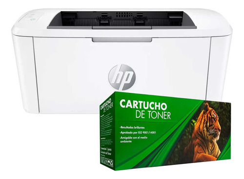 Combo Impresora Hp Laserjet Pro M111w + Cartucho W1500a Color Blanco