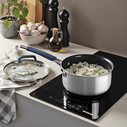 Bateria de Cocina Tramontina Romagna 4 piezas Acero Inoxidable Aluminio y antiadherente Cerámico Negro