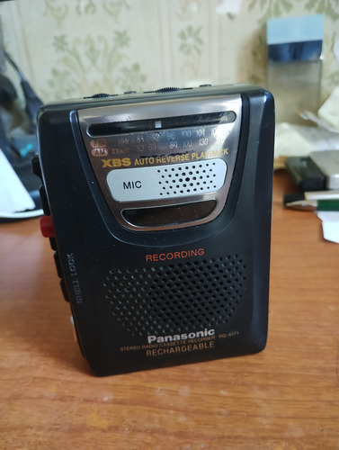 Walkman Panasonic Am/fm Com Gravador E Auto Falantec (Usado)