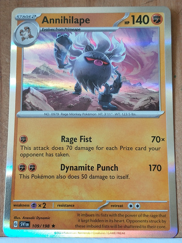 Annihilape Stage2 No.0979 109/198 Holo Pokémon 2023