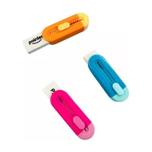 Borra Retractil Pointer Pack De 3 Unidades 