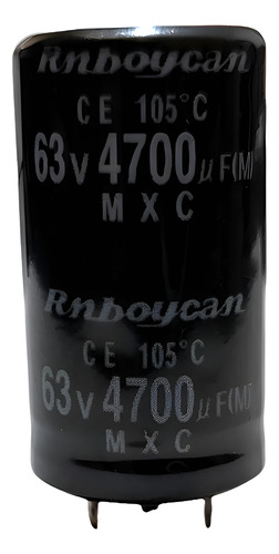 Capacitor Filtro Electrolitico 4700uf-63v Pack 2 Pzas Refaci
