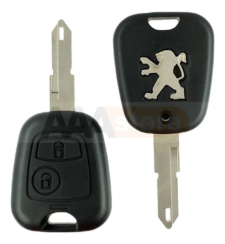 Carcasa Llave Control Peugeot 206 207 306 307 Con Logo 2 Bot