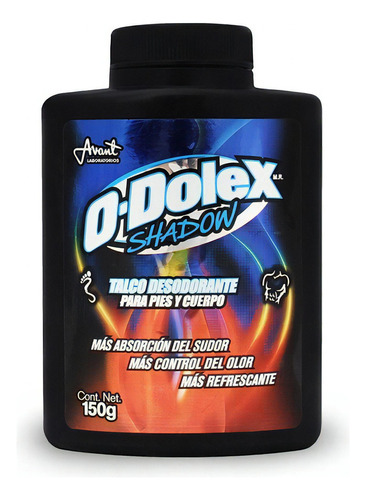 Talco O Dolex Desodorante Shadow Pies Y Cuerpo 150gr