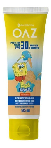 Protetor Solar Bob Esponja Fps 30 - Hidratante E Vegano