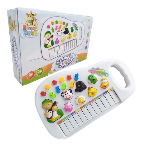 Brinquedo Pianinho Musical Educativos Piano Infantil com Som e