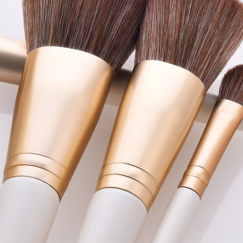 Set De 13 Brochas De Maquillaje Pl White Brush Shadow Br 925