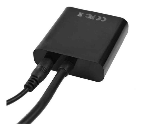 Imagen 4 de 6 de Convertidor De Cable Hdmi A Vga, Adaptador Macho Hembra