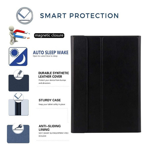 Funda, Teclado Y Mouse For Samsung Galaxy Tab A 8.0 Sm-p200