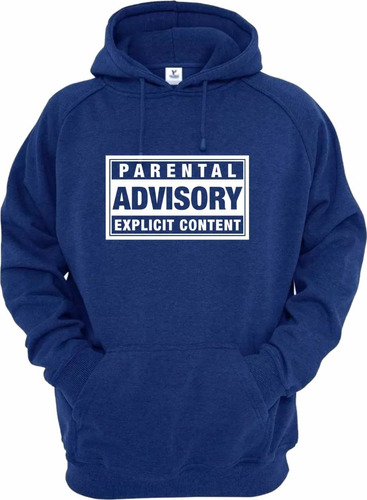 Sudadera Parental Advisory Explicit Content Logo Talla Xxl
