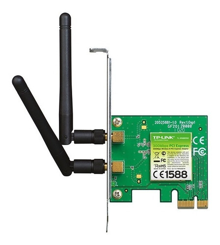 Imagen 1 de 6 de Placa Wireless Pci Exp Tp Link 881nd 2 Ant Desmontables 2dbi