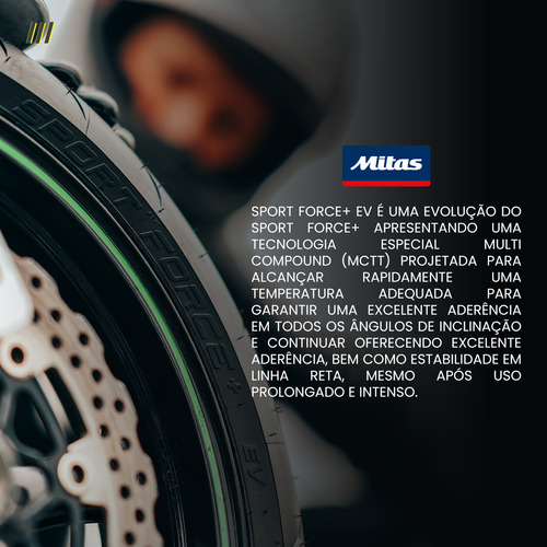 Pneu Traseiro 200/55-17 Zr 78w Mitas Sport Force + Ev