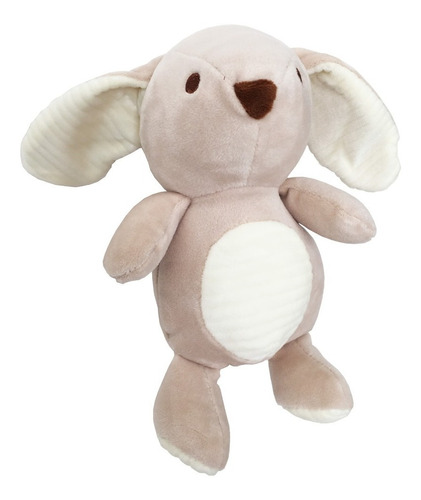 Peluche Sonaja Para Bebé Conejo Color Beige