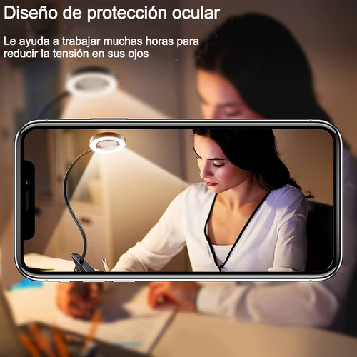 A Lámpara De Lectura Usb Con Clip De Construcción Color