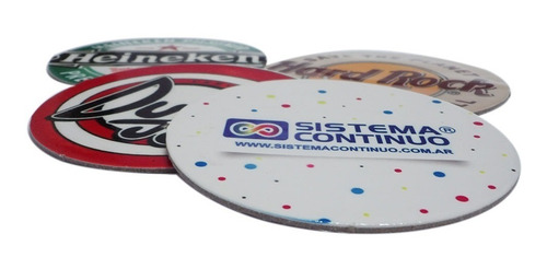 Posavasos Para Sublimar Circular De 9 Cm. De Carton X 600u