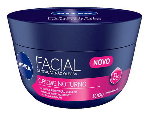 Creme Facial Nivea Noturno 100g