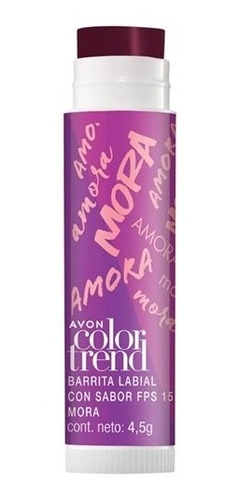 Labial Bálsamo Barrita Sabor Mora Avon Color Trend