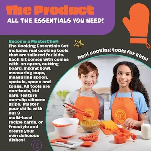 Juego De Elementos Básicos De Cocina Masterchef Junior - 9 P