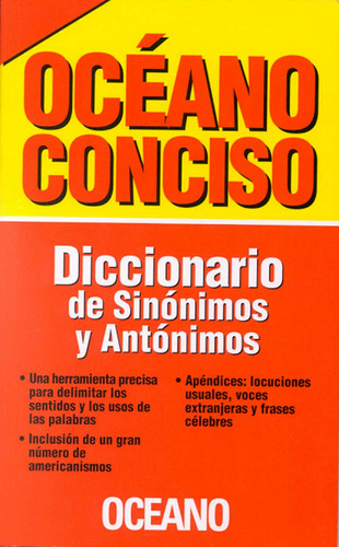 Diccionario Océano Conciso Sinónimos Y Antónimos