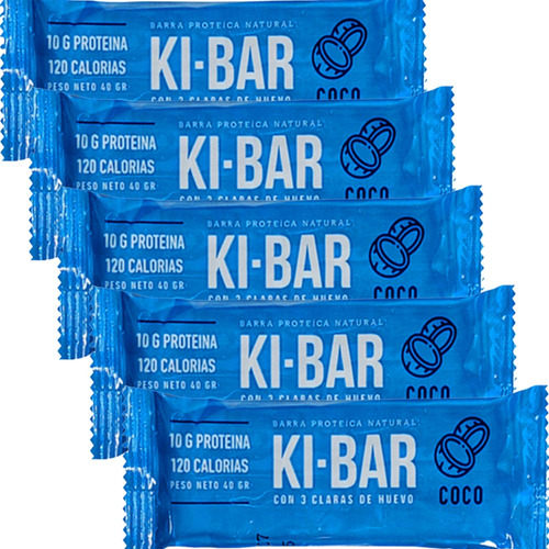 Combo X5 Barrita Proteica 100% Natural Ki Bar Apto Kosher