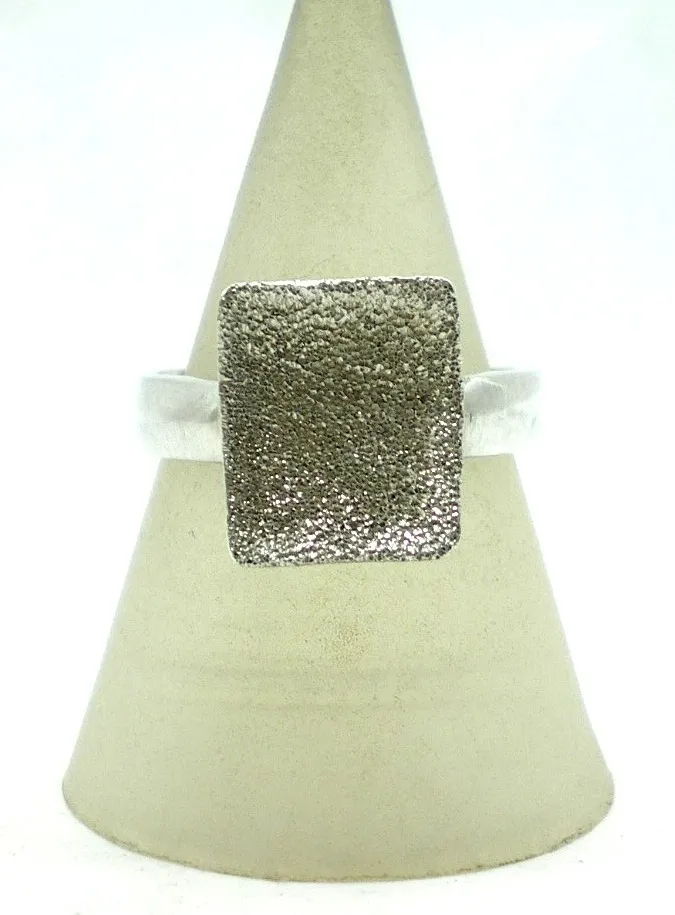 Anillo De Plata 925 Arenado