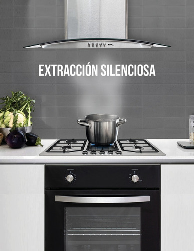 Combo Parrilla A Gas 5q Ai Y Campana 60 Cm Ai Disa Home