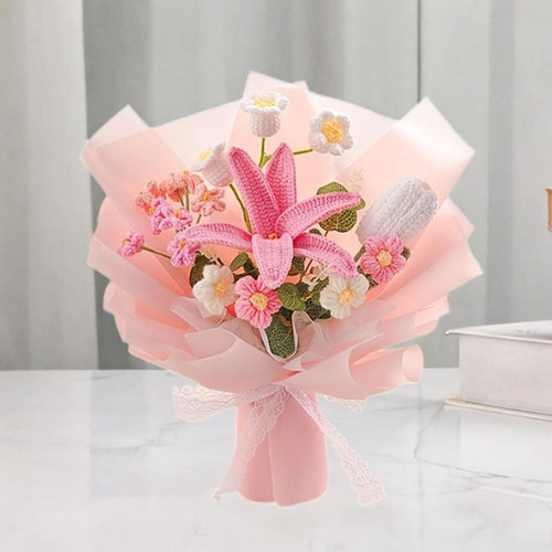 De Flores De Flor De Crochet, Flores Falsas De Tejido De