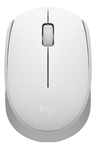 Logitech M170, Mouse Inalámbrico Cómodo Y Portátil, Blanco