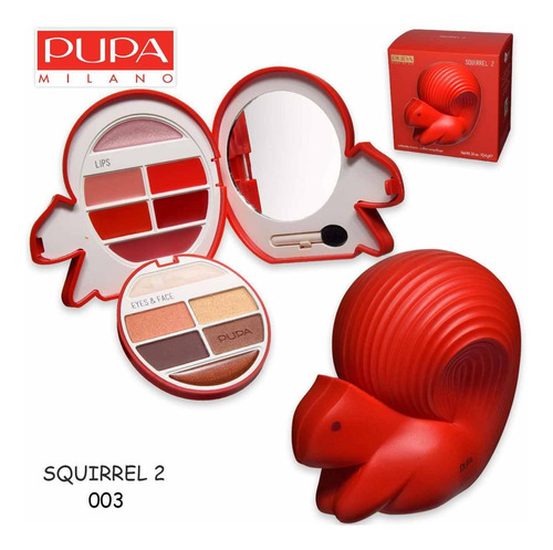 Pupa Bird 2 Rojo Set Maquillaje Original - Nkt Perfumes | Envío gratis