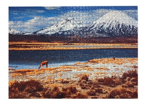 Imagen 2 de 4 de Puzzle 1.000 Piezas Lago Chungará: Emprendimiento Chileno