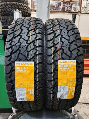 Paquete De 2 Llantas 265/75 R16 Mirage Mr-at172 116s Msi