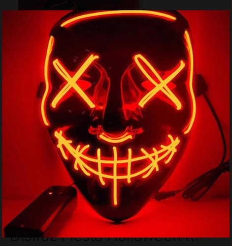 Mascara Led Con Circuito Purga Cosplay Halloween
