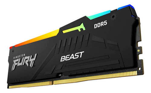 Memória Gamer Kingston Fury Beast Rgb, 8gb, Ddr5 5200mhz