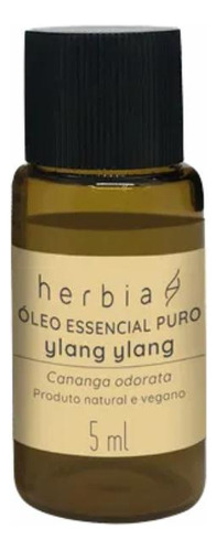 Óleo Essencial De Ylang Ylang Herbia 5ml