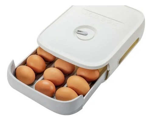 Caja Organizador Para Huevos Apilables Capacidad 18 Huevos